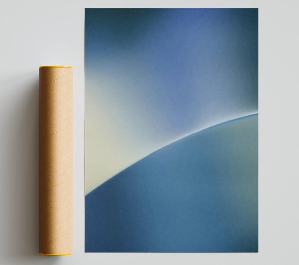 Azure Horizon'S Curve Print
