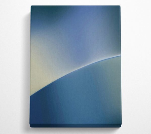  A Canvas Print of Azure Horizon'S Curve Canvas Art