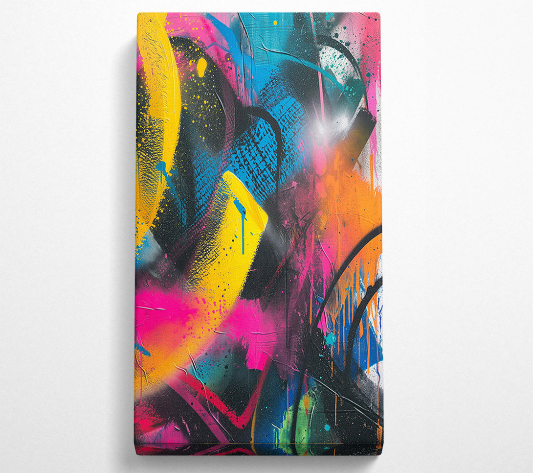 A Canvas Print of Abstract Graffiti Spray Canvas Wall Art