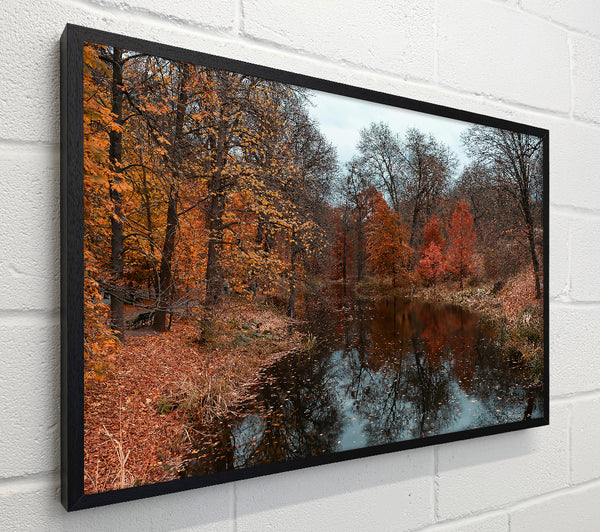 Crimson Autumn Reflection