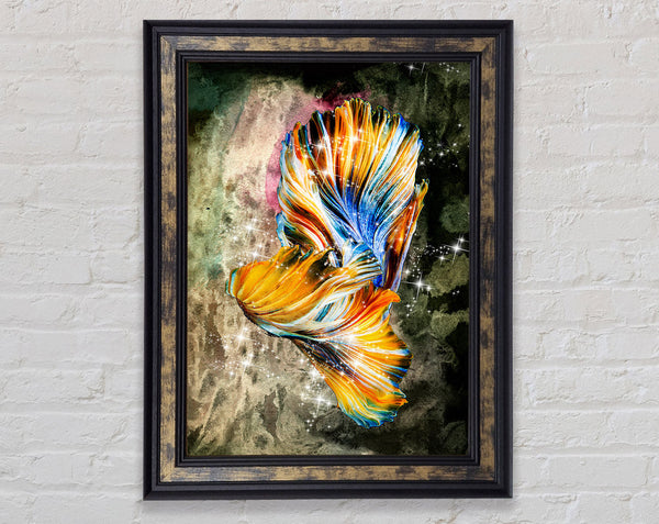 Abstract Grungle Ribbon Framed Print