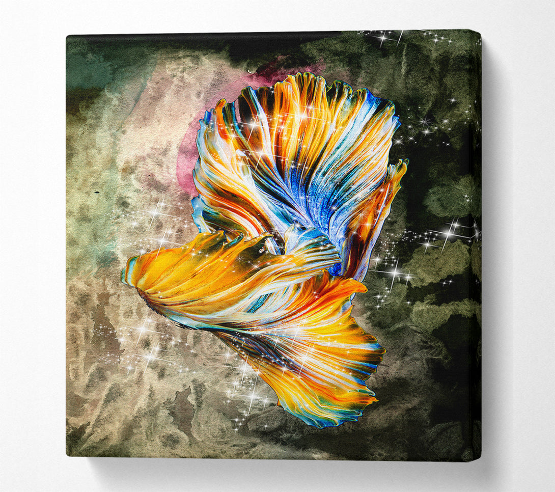  A Canvas Print of Abstract Grungle Ribbon Canvas Wall Art