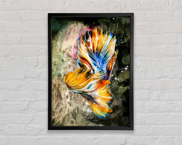 Abstract Grungle Ribbon Framed Print