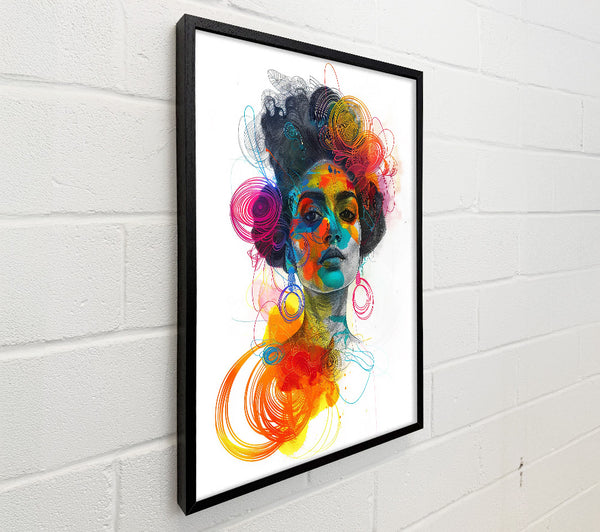 Orange Swirls And Lines