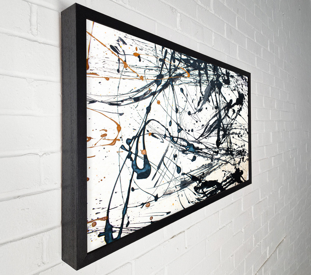  A Canvas Print of Abstract Ink Lines Canvas Print