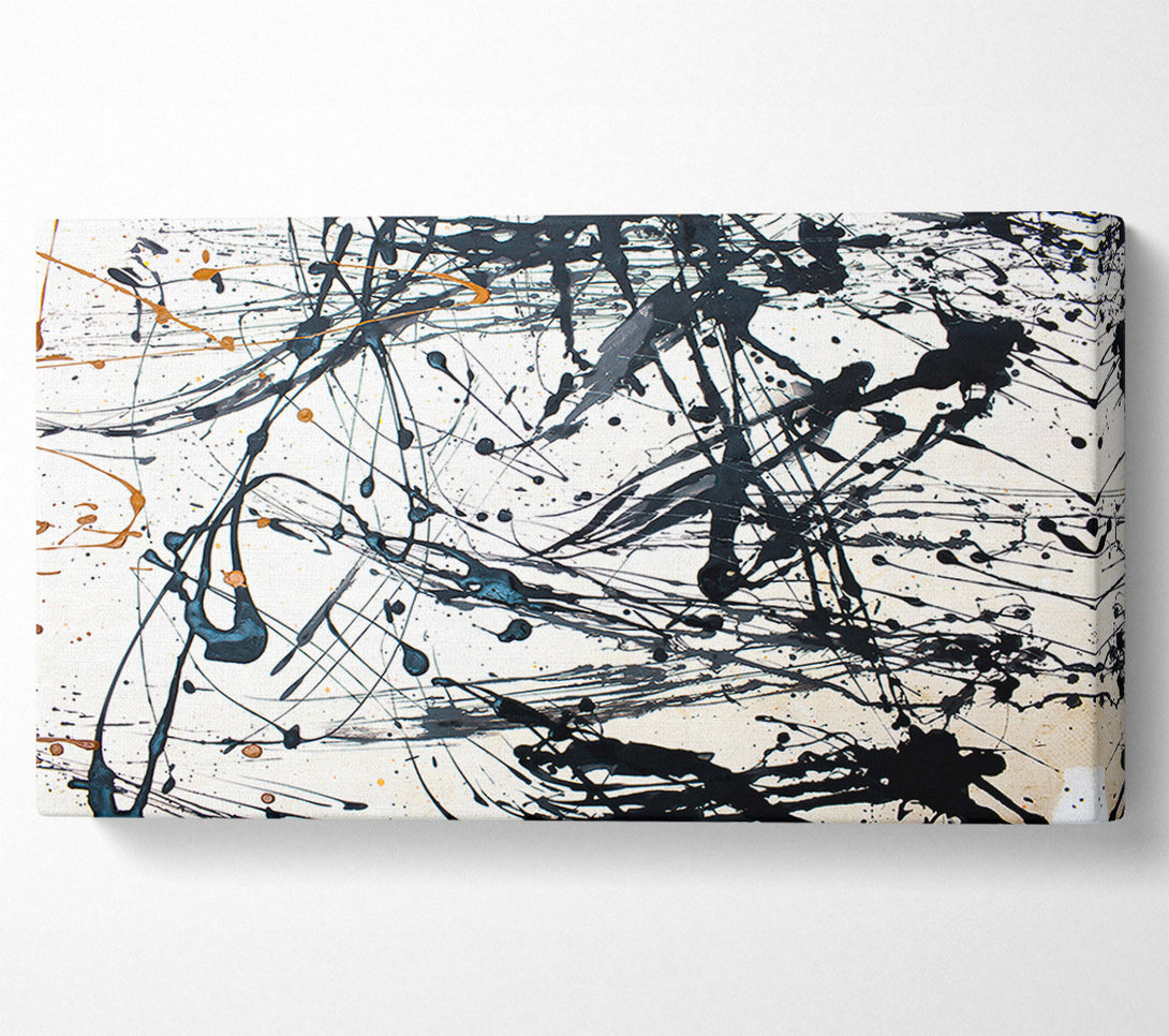  A Canvas Print of Abstract Ink Lines Canvas Print