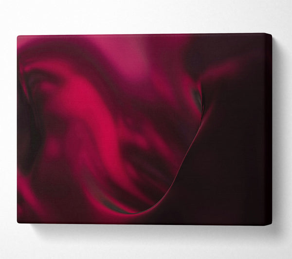  A Canvas Print of Crimson Flowing Forms Canvas Print