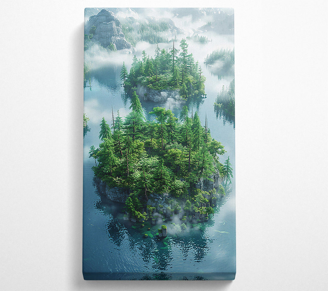 A Canvas Print of Azure Isle Retreat Canvas Print