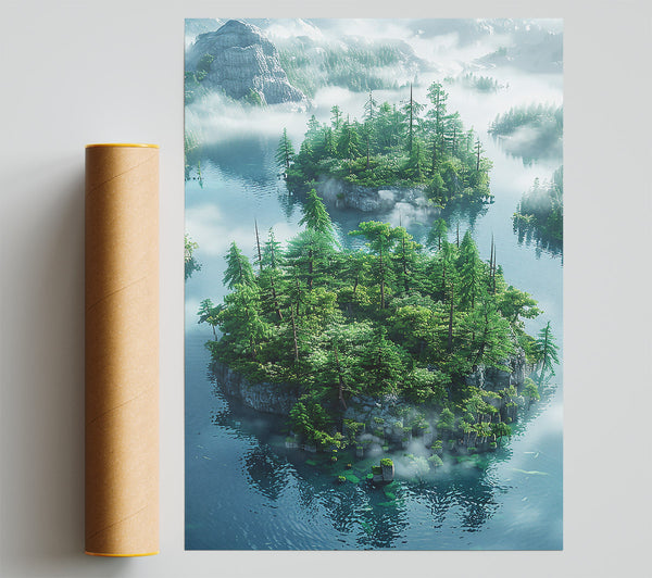 Azure Isle Retreat Print