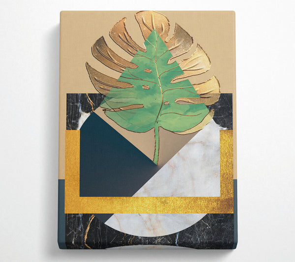  A Canvas Print of Abstract Leaf Canvas Art