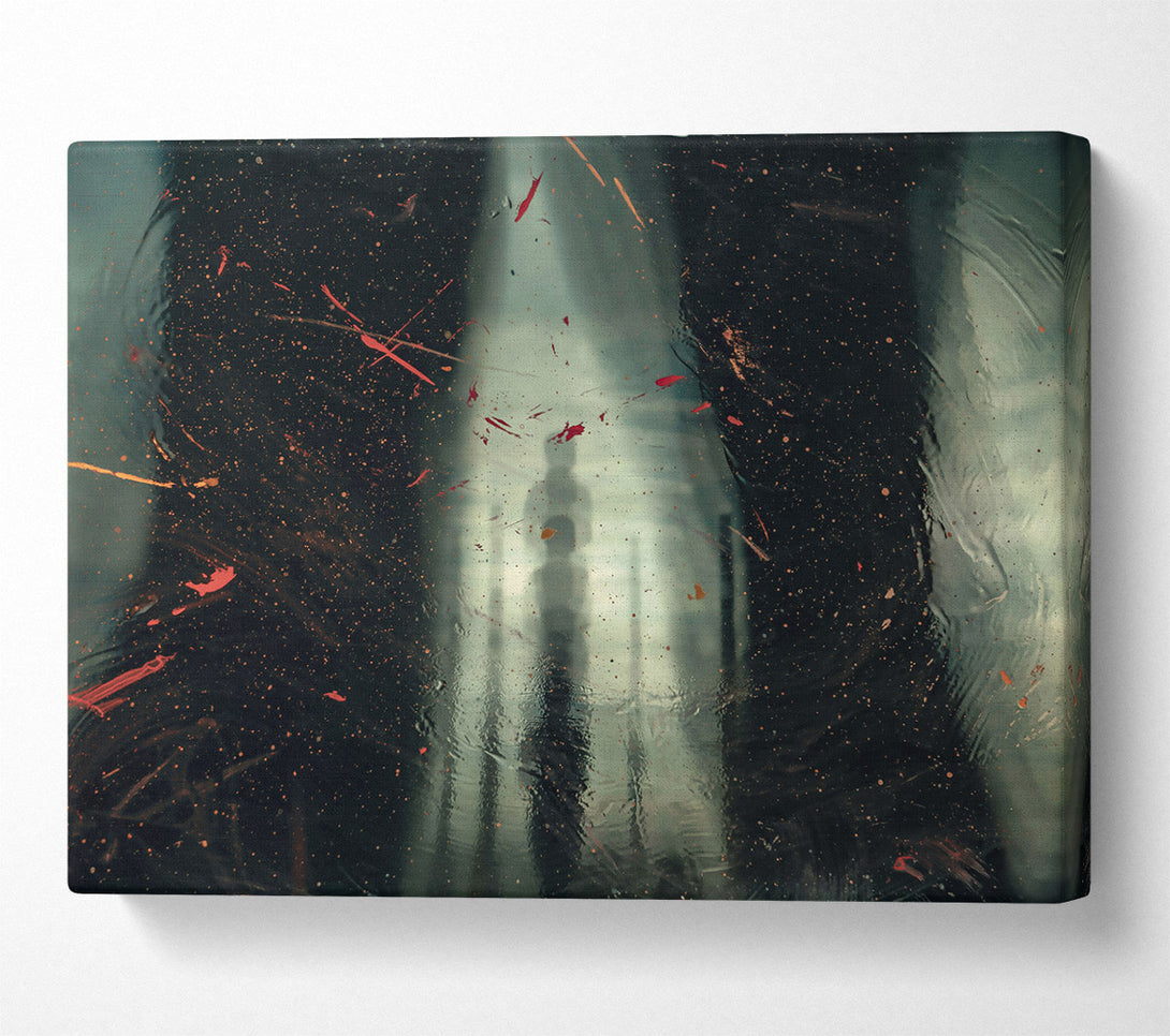  A Canvas Print of Orange Through Glass Canvas Art