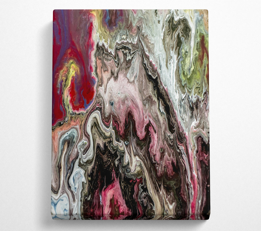  A Canvas Print of Crimson Swirling Dreams Canvas Wall Art