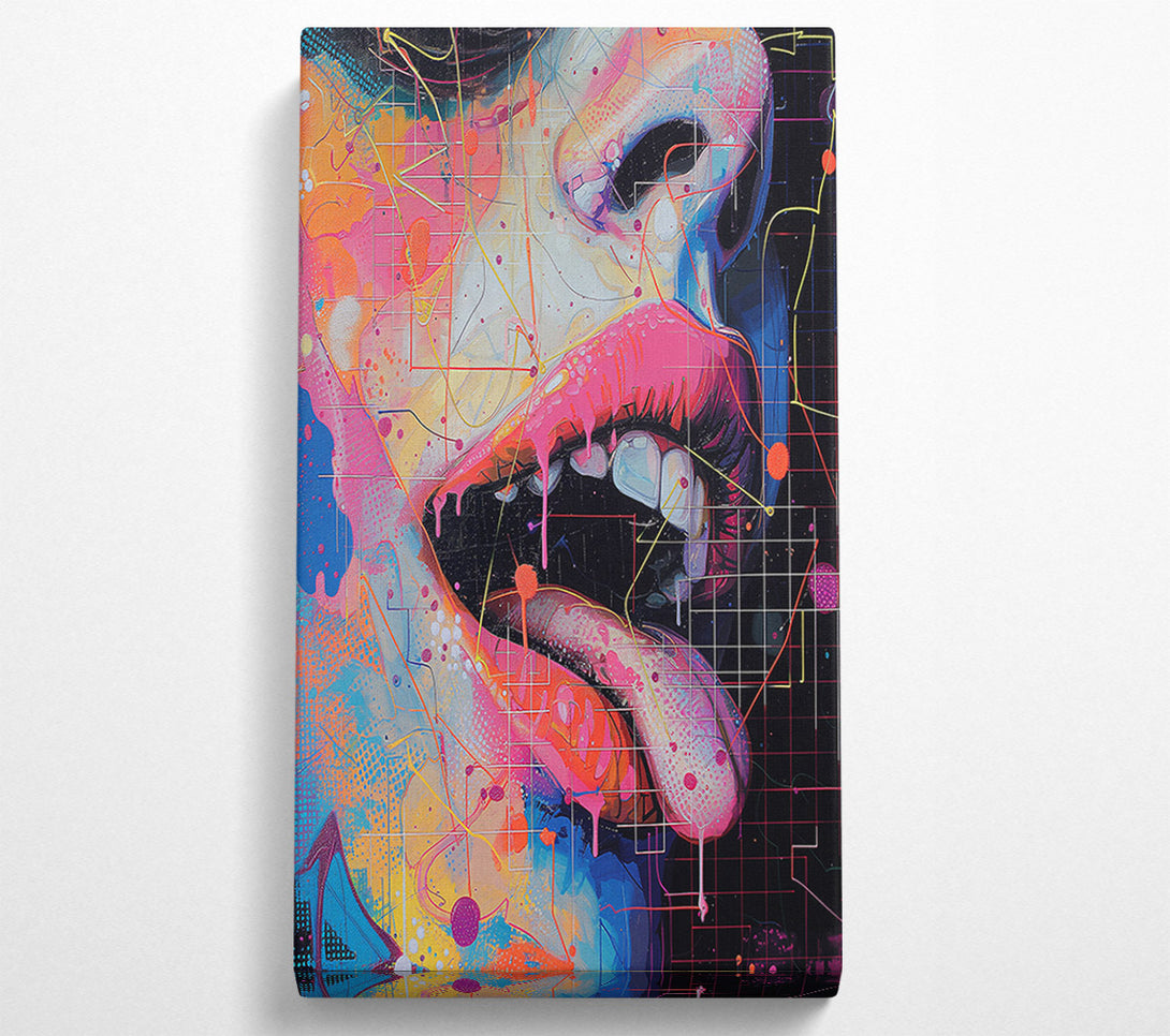  A Canvas Print of Abstract Lick Canvas Print