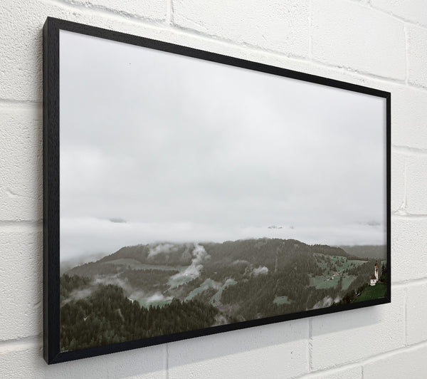 Grey Foggy Mountainscape