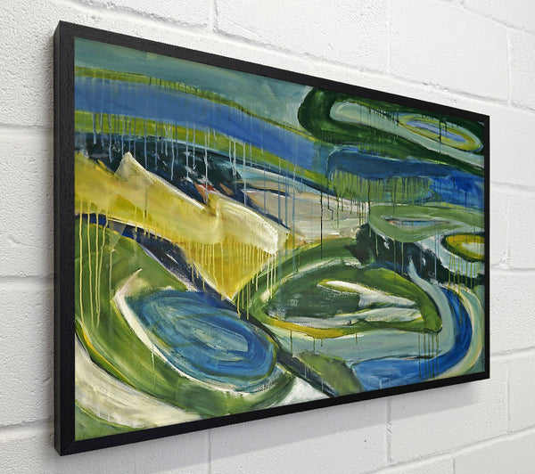 Green And Blue Drips