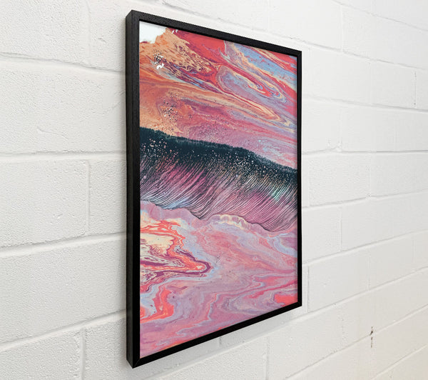 Crimson Swirling Waves