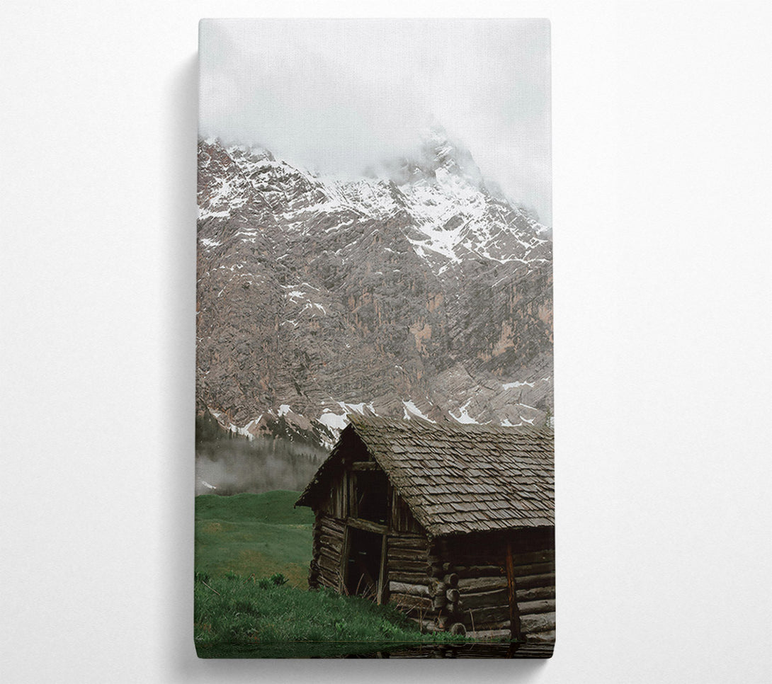  A Canvas Print of Gray Mountain Cabin Canvas Art