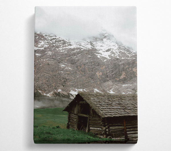  A Canvas Print of Gray Mountain Cabin Canvas Art