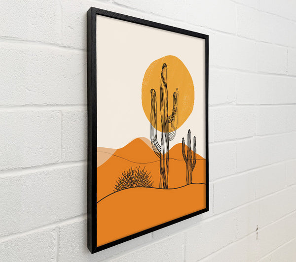 Orange Desert Sunset