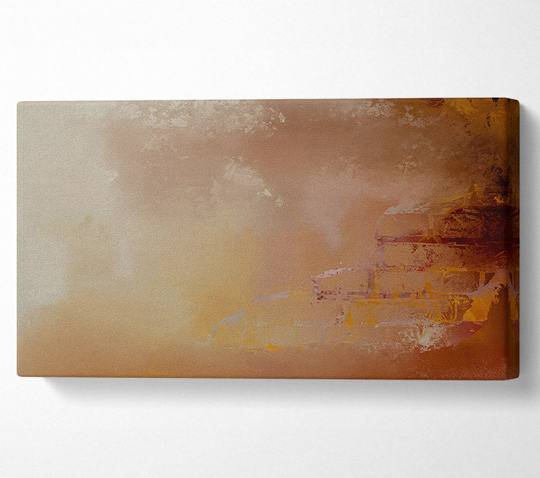  A Canvas Print of Golden Brown Hues Canvas Art