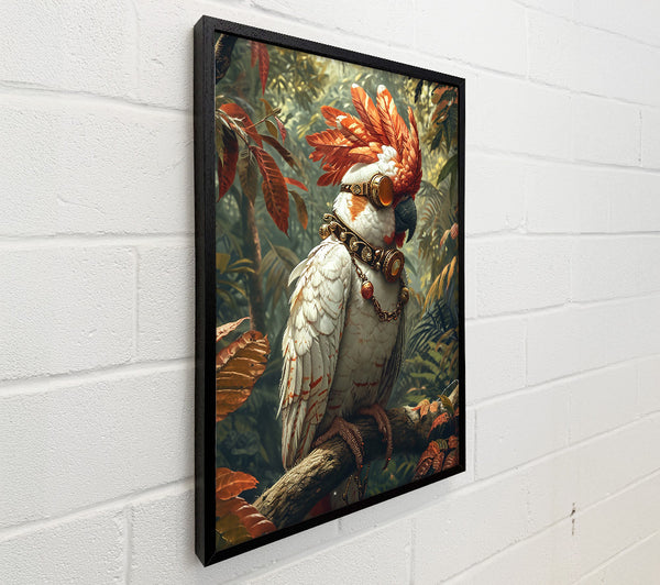 Orange Feathered Aviator