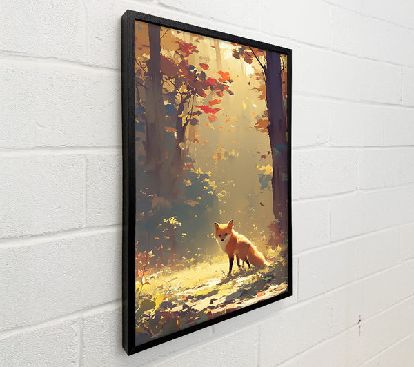 Golden Fox In Woods