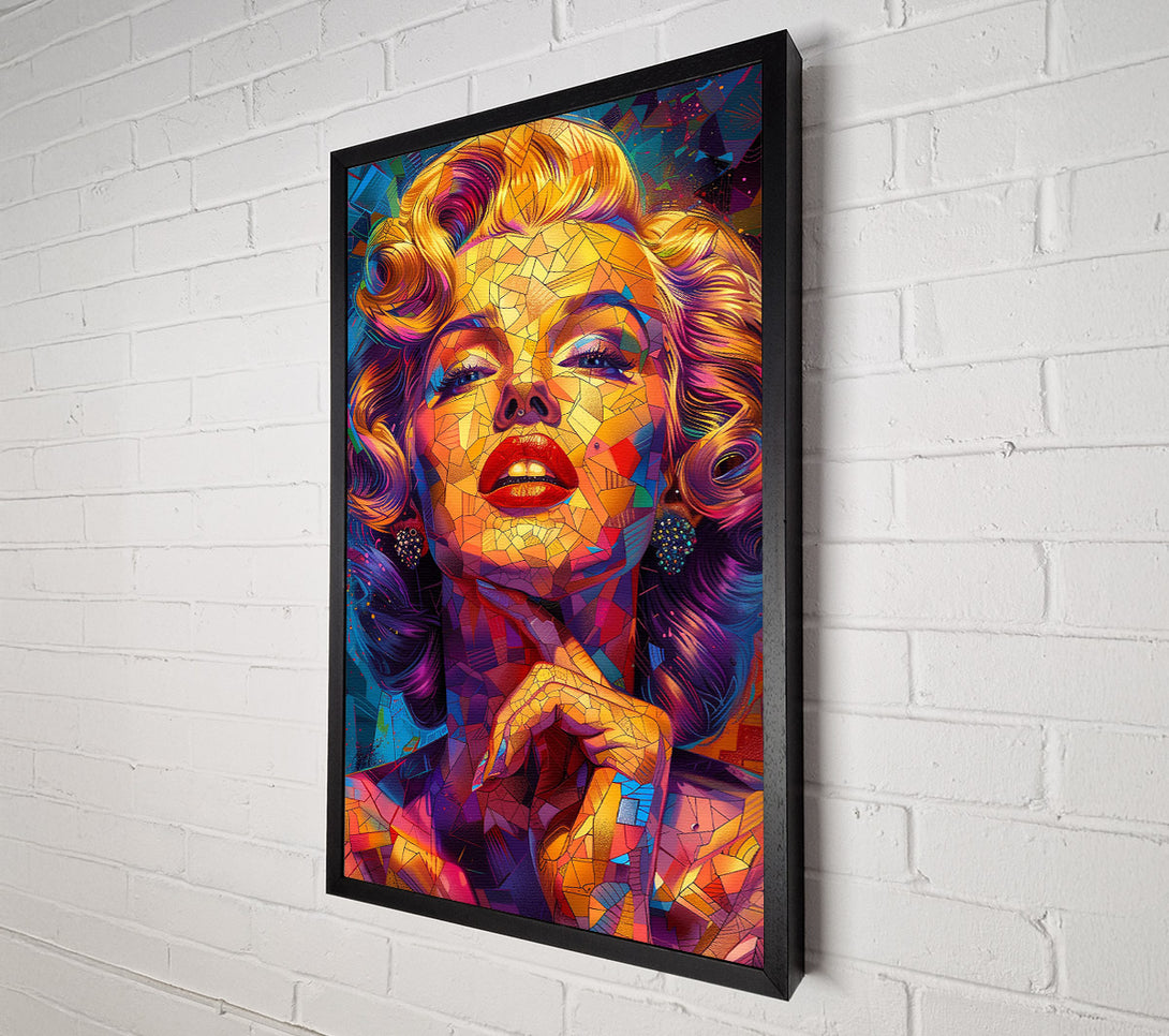  A Canvas Print of Abstract Mosaic Marilyn Monroe Canvas Art