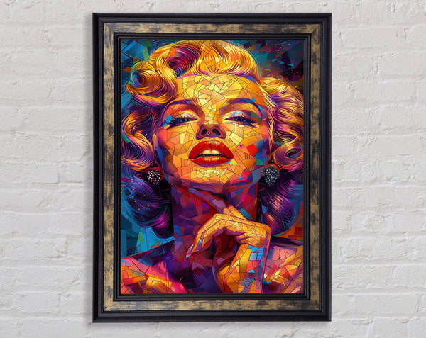 Abstract Mosaic Marilyn Monroe Framed Print