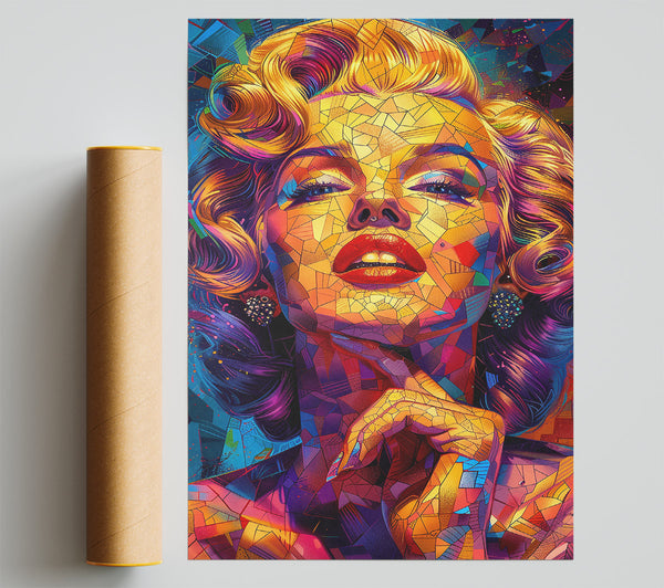 Abstract Mosaic Marilyn Monroe Print