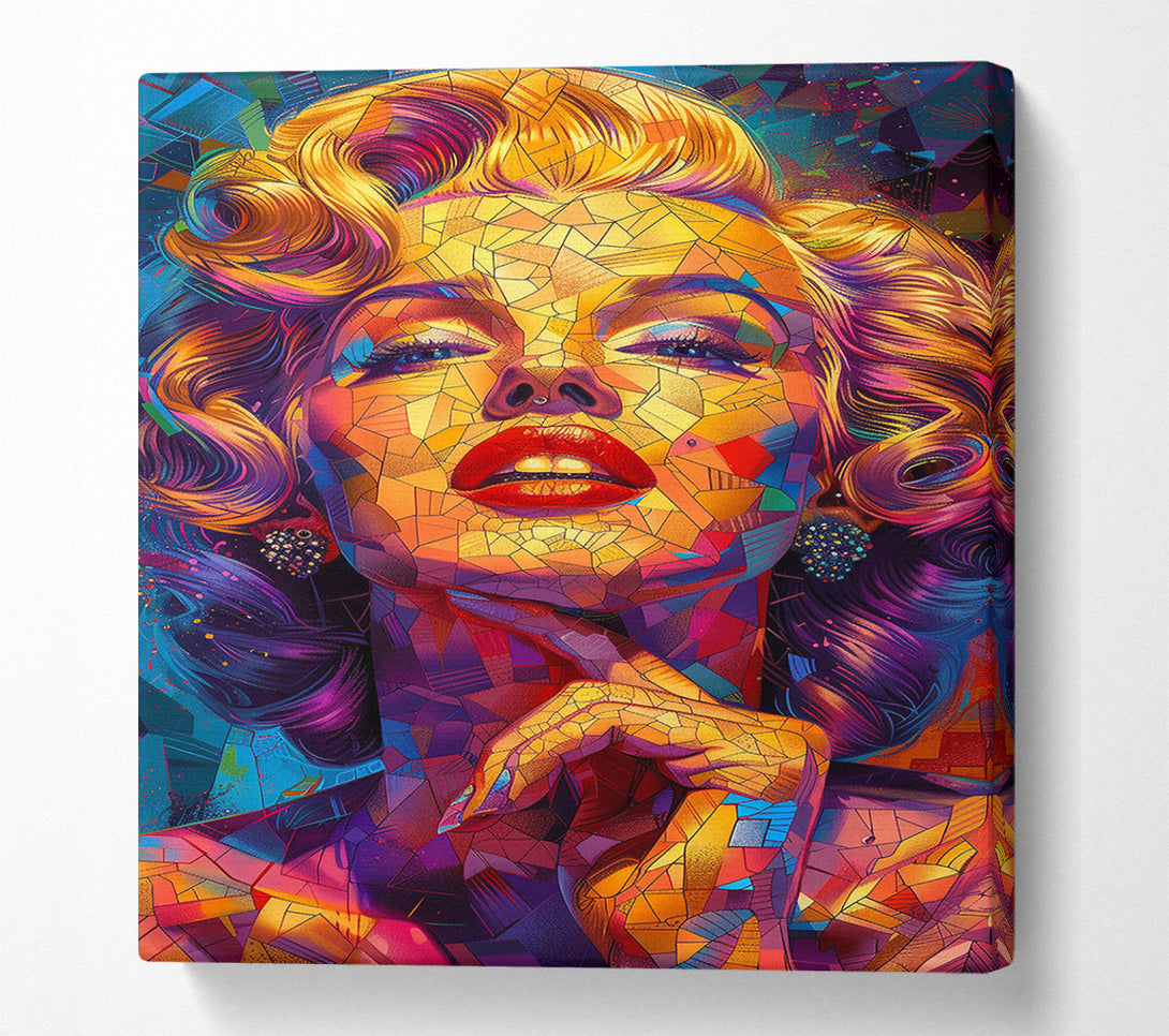  A Canvas Print of Abstract Mosaic Marilyn Monroe Canvas Art