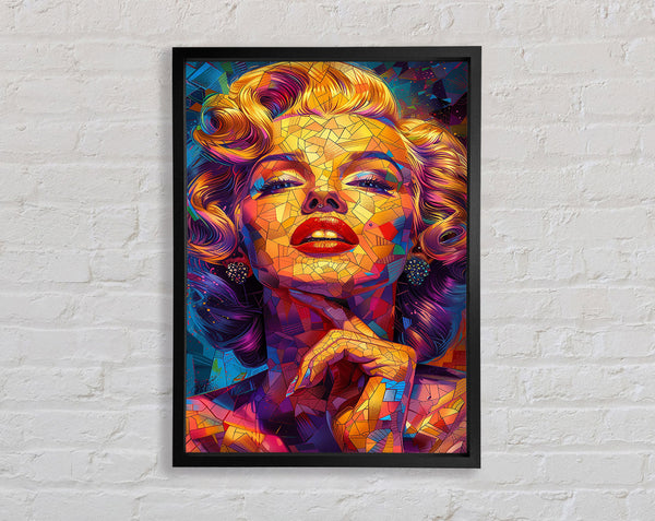 Abstract Mosaic Marilyn Monroe Framed Print