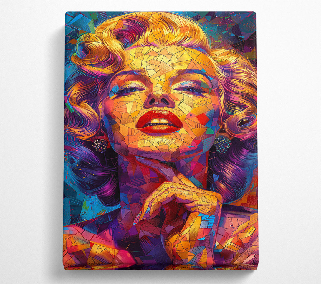  A Canvas Print of Abstract Mosaic Marilyn Monroe Canvas Art