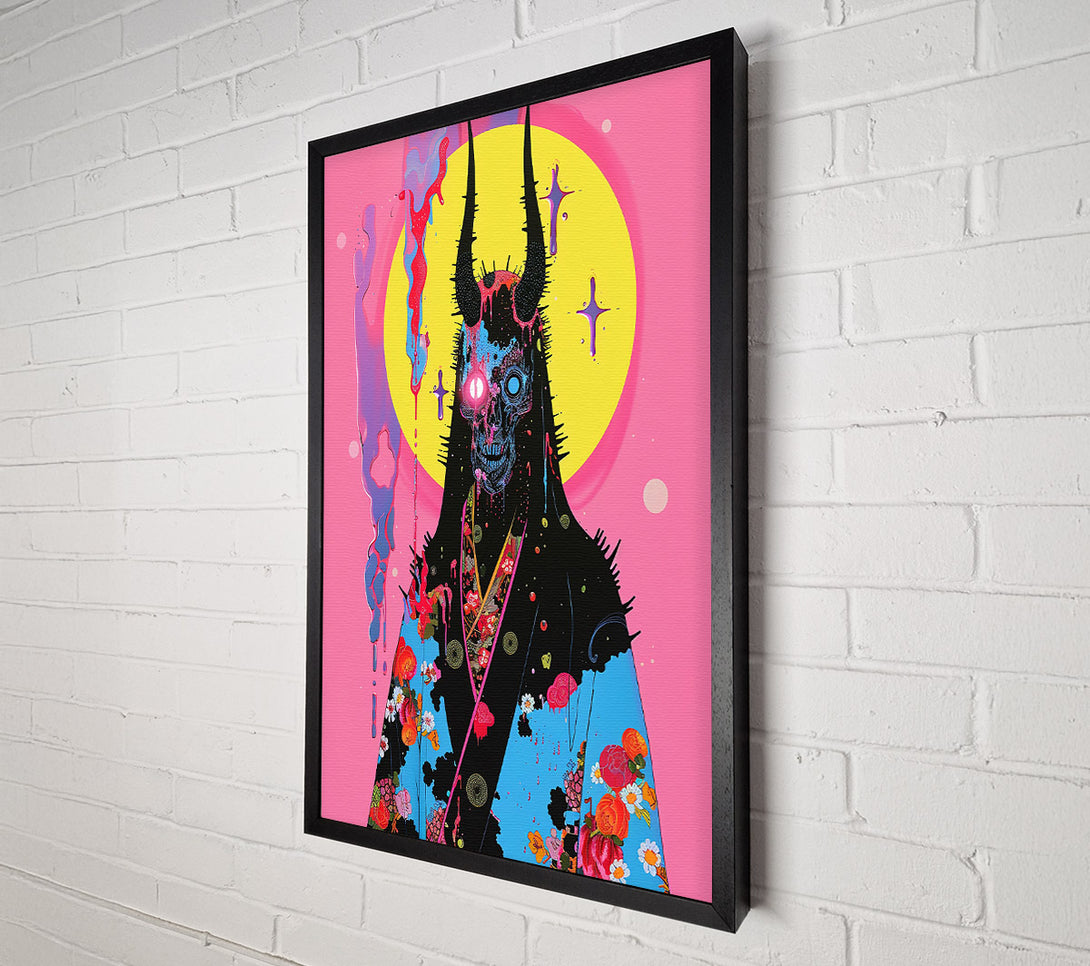  A Canvas Print of Pink Demon Dreamscape Canvas Wall Art