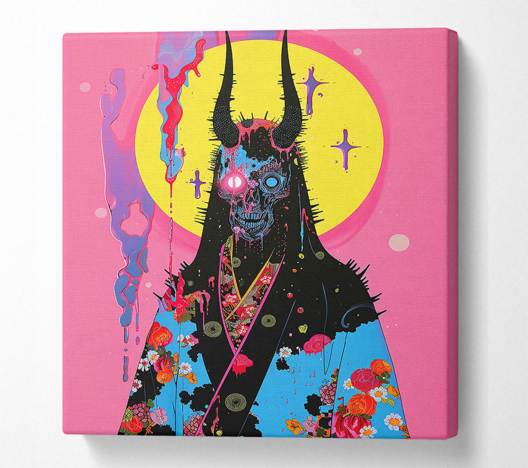  A Canvas Print of Pink Demon Dreamscape Canvas Wall Art
