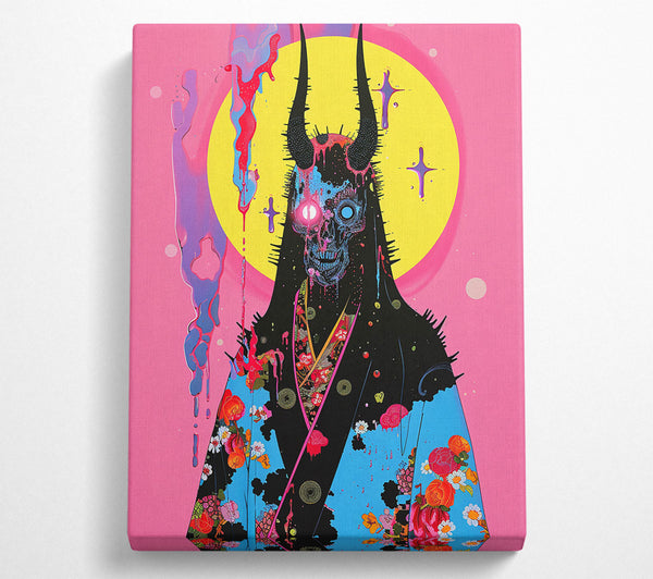  A Canvas Print of Pink Demon Dreamscape Canvas Wall Art