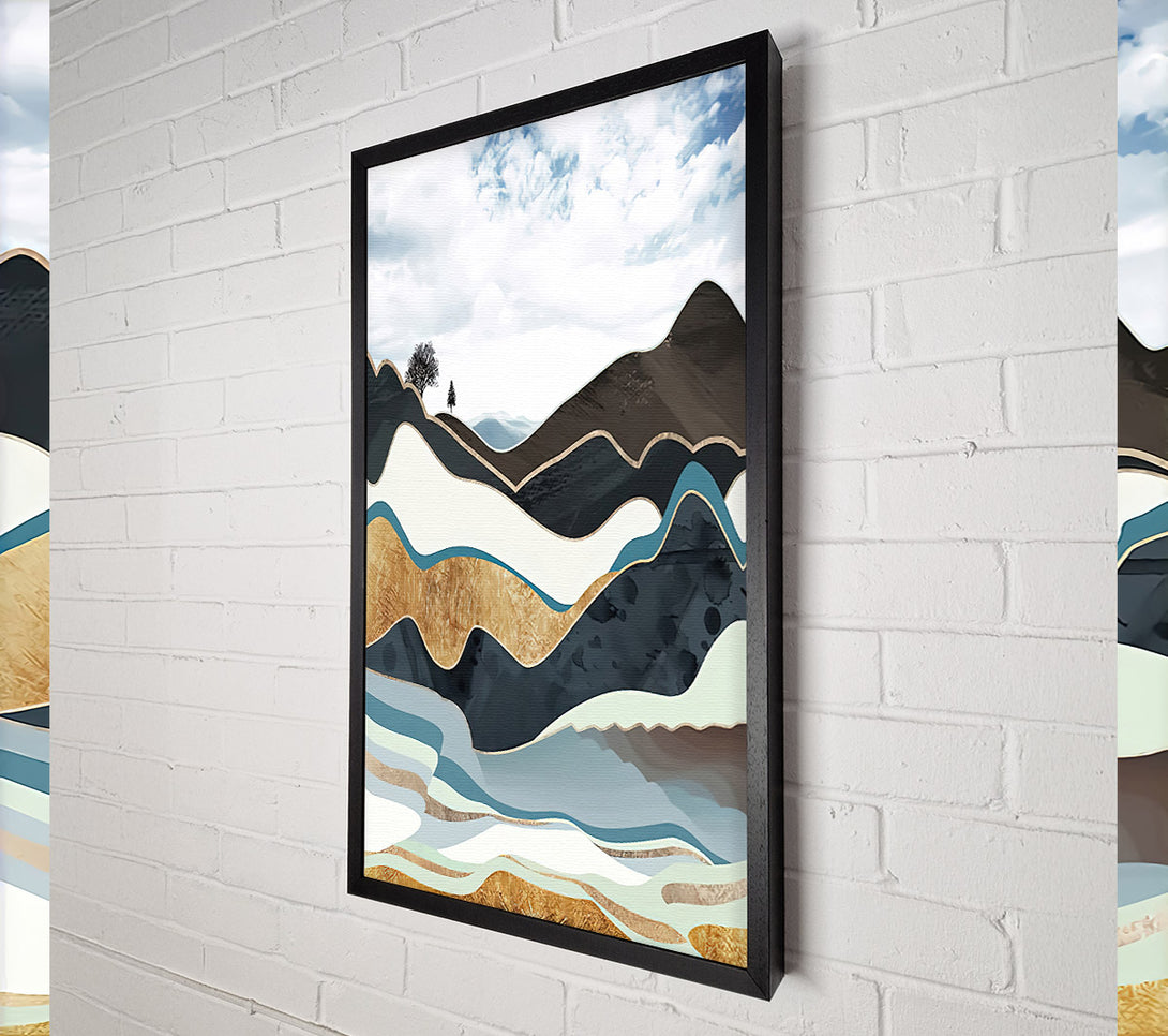  A Canvas Print of Abstract Mountain Canvas Wall Art