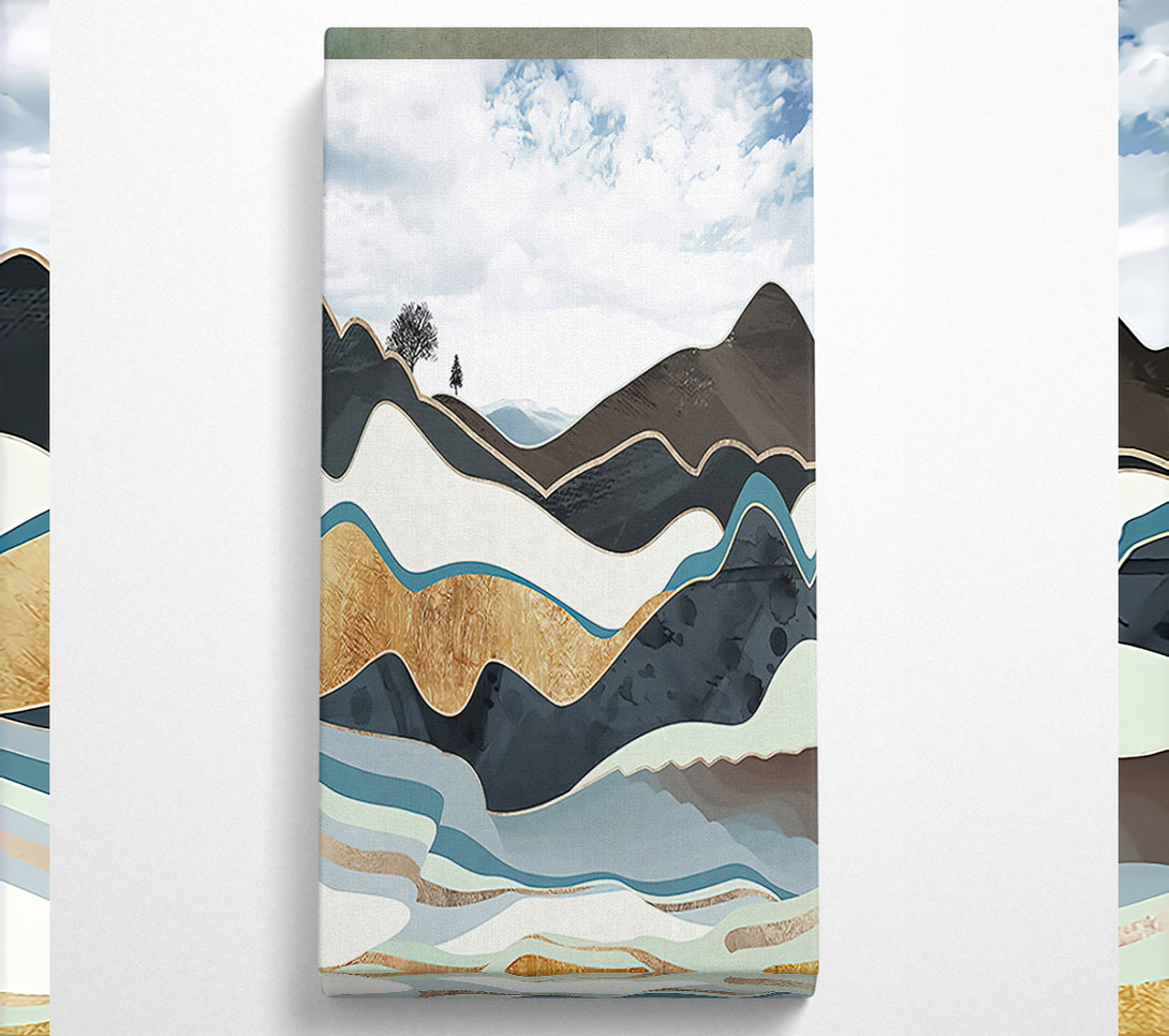 A Canvas Print of Abstract Mountain Canvas Wall Art