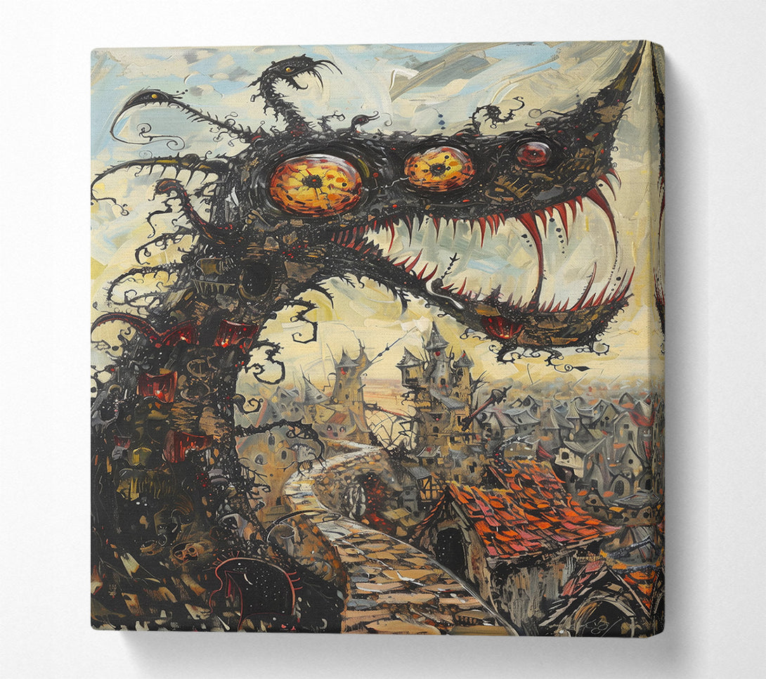  A Canvas Print of Golden Eye Terror Canvas Print