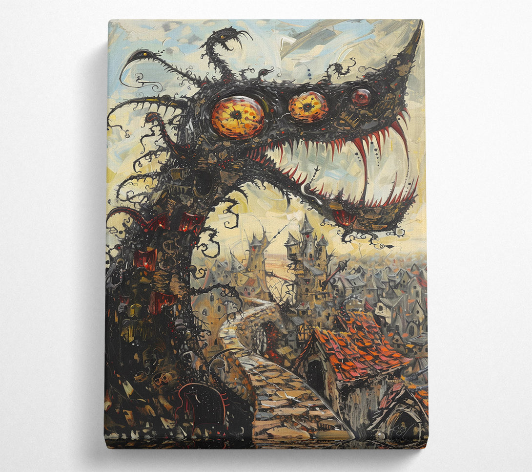  A Canvas Print of Golden Eye Terror Canvas Print