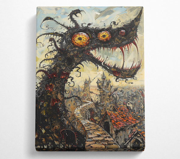  A Canvas Print of Golden Eye Terror Canvas Print