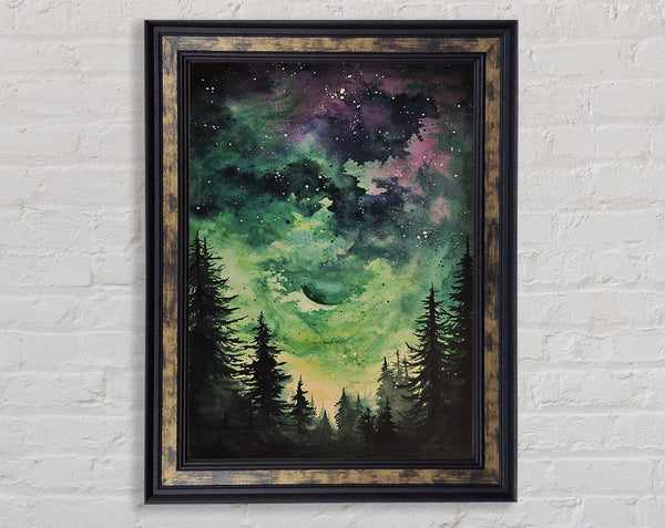Abstract Night Sky Framed Print