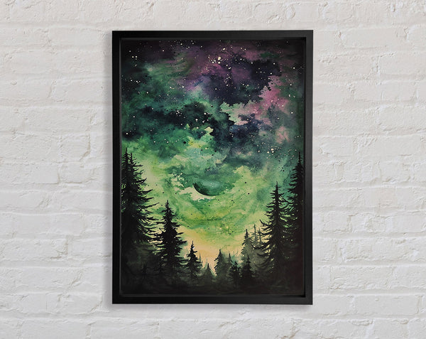 Abstract Night Sky Framed Print