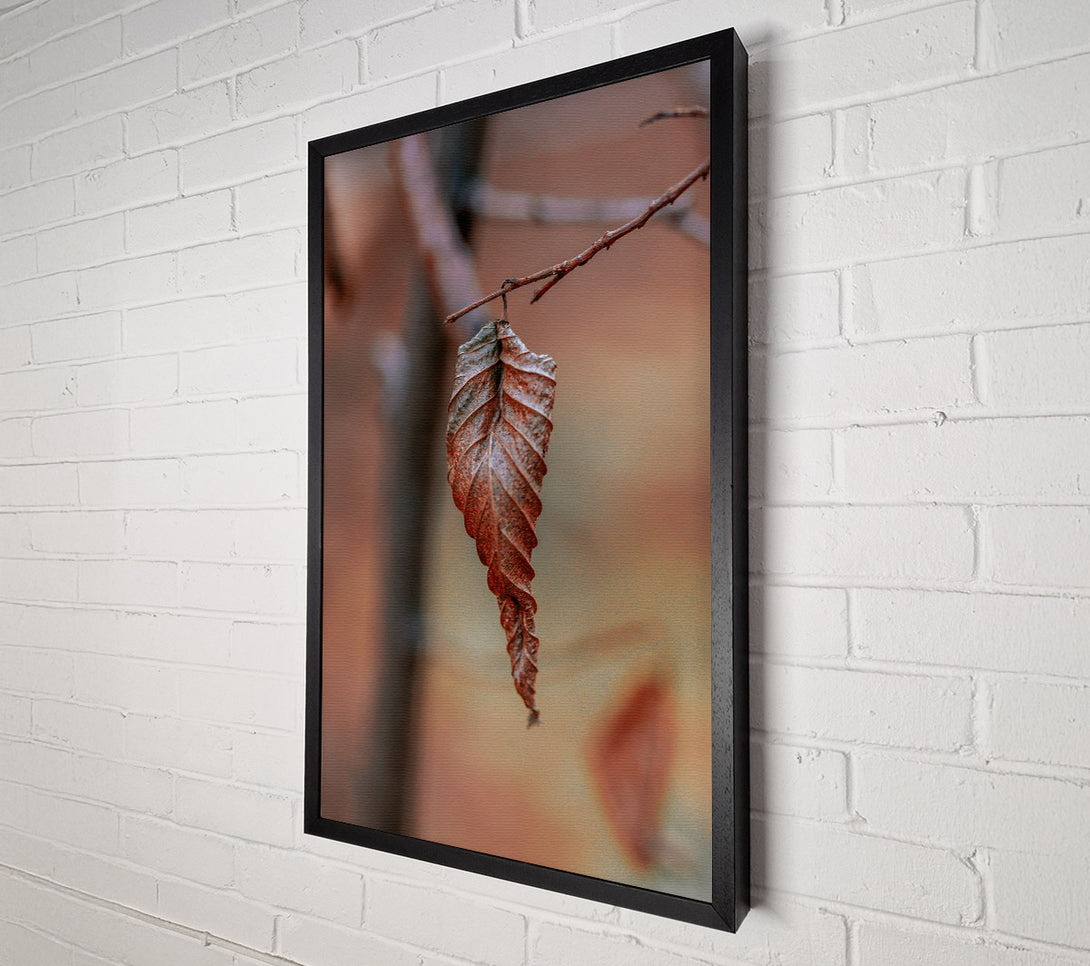  A Canvas Print of Crimson Leaf'S Last Stand Canvas Art