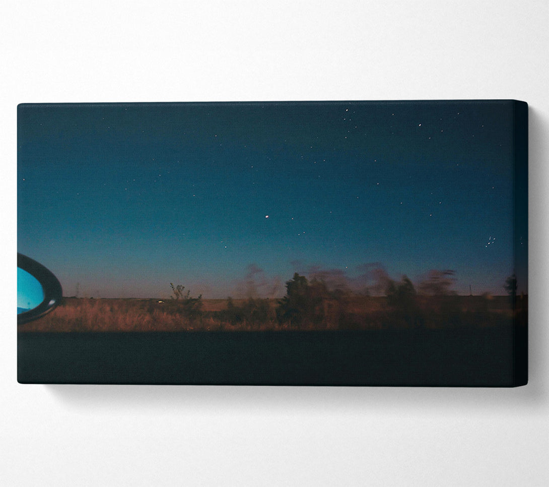  A Canvas Print of Azure Night Drive Canvas Wall Art
