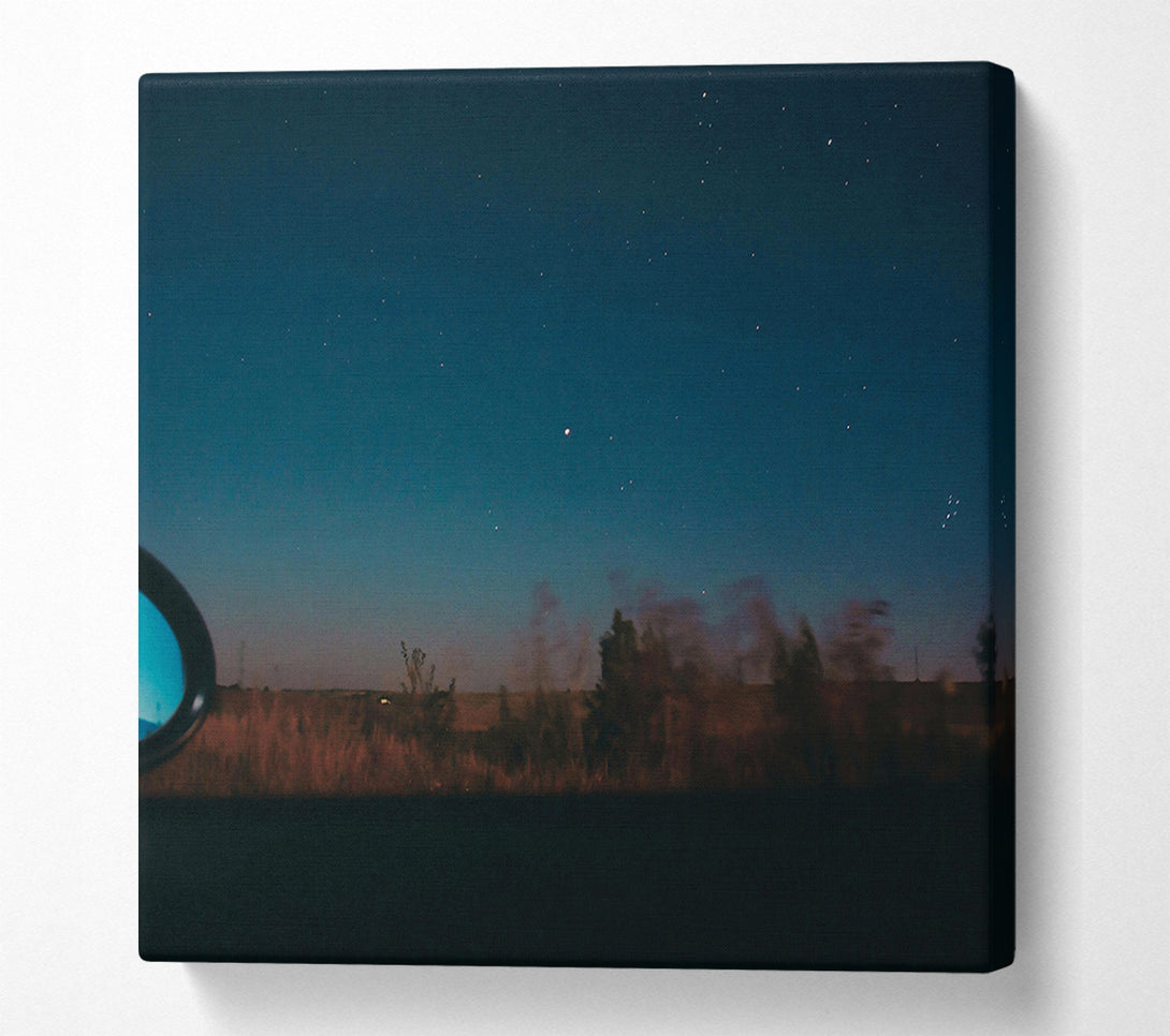  A Canvas Print of Azure Night Drive Canvas Wall Art