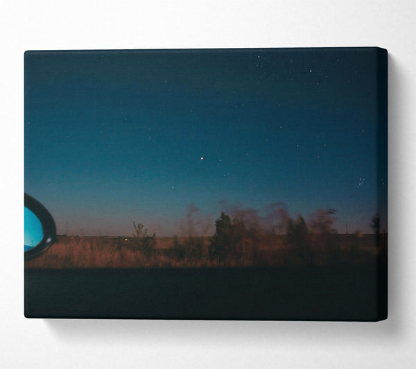  A Canvas Print of Azure Night Drive Canvas Wall Art
