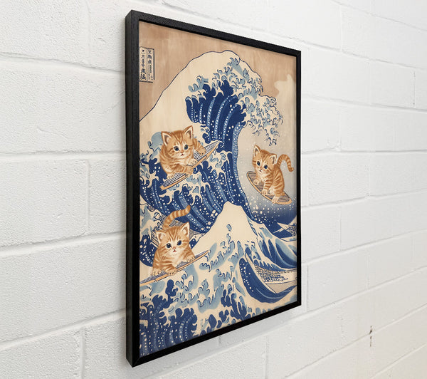Blue Kitty Wave
