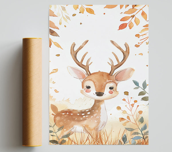 Golden Fawn Dreams Poster