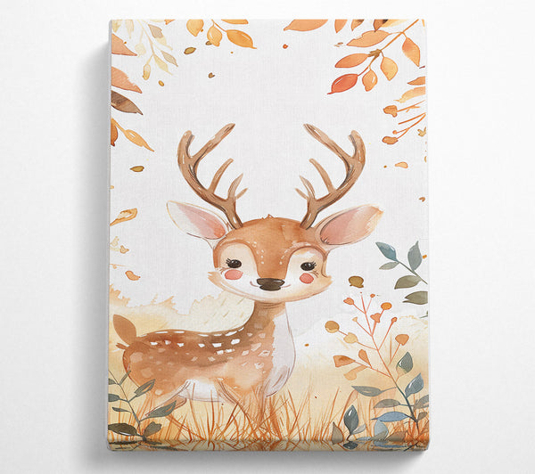  A Canvas Print of Golden Fawn Dreams Canvas Print