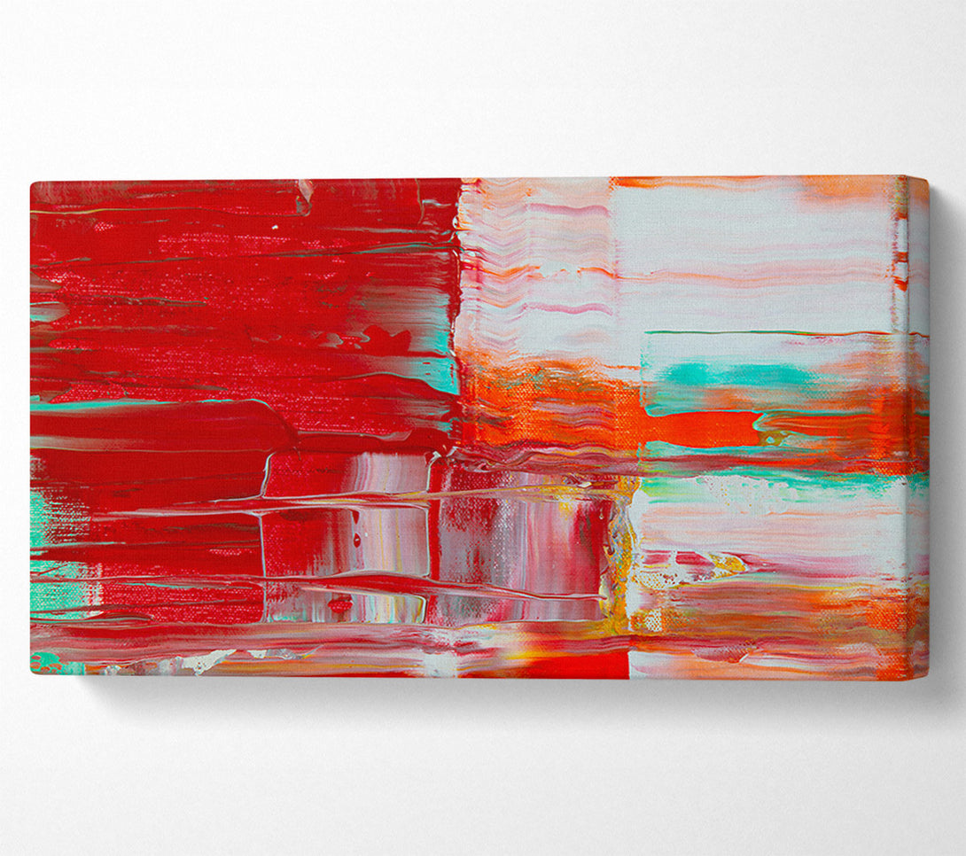  A Canvas Print of Crimson And White Stripes Canvas Wall Art